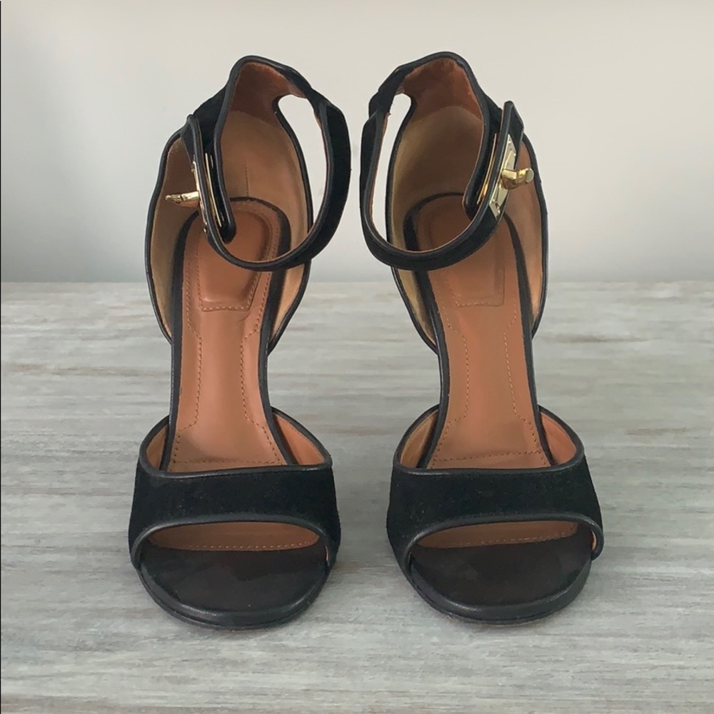 Givenchy Suede Shark Lock Heels - Picture 4 of 10